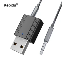 Kebidu 2 в 1 беспроводной Bluetooth 5,0 передатчик приемник автомобильный комплект Мини 3,5 мм AUX стерео USB Bluetooth адаптер для автомобиля Музыка ТВ