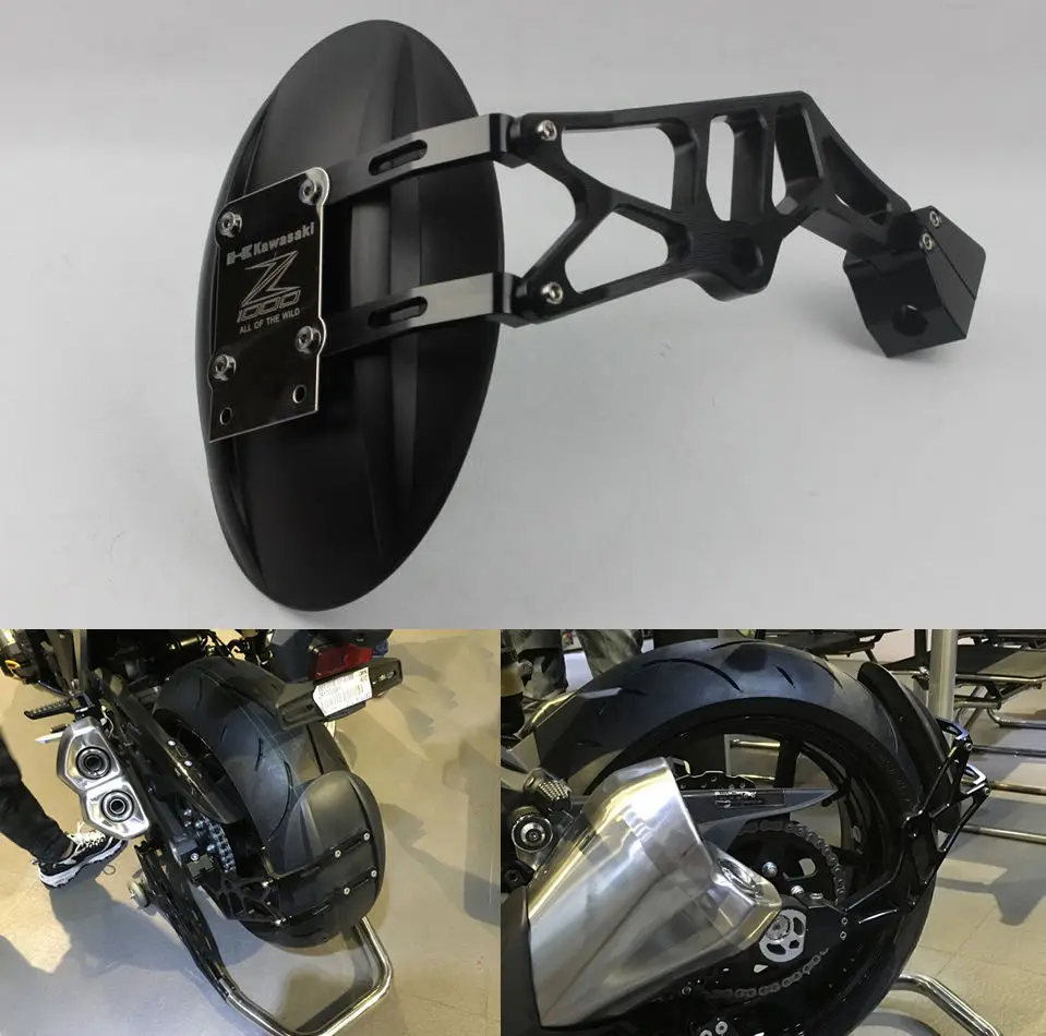 

Motorcycle Rear Fender Cover Splash Mudguard&Mount Bracket for Z1000/Z800 10-15