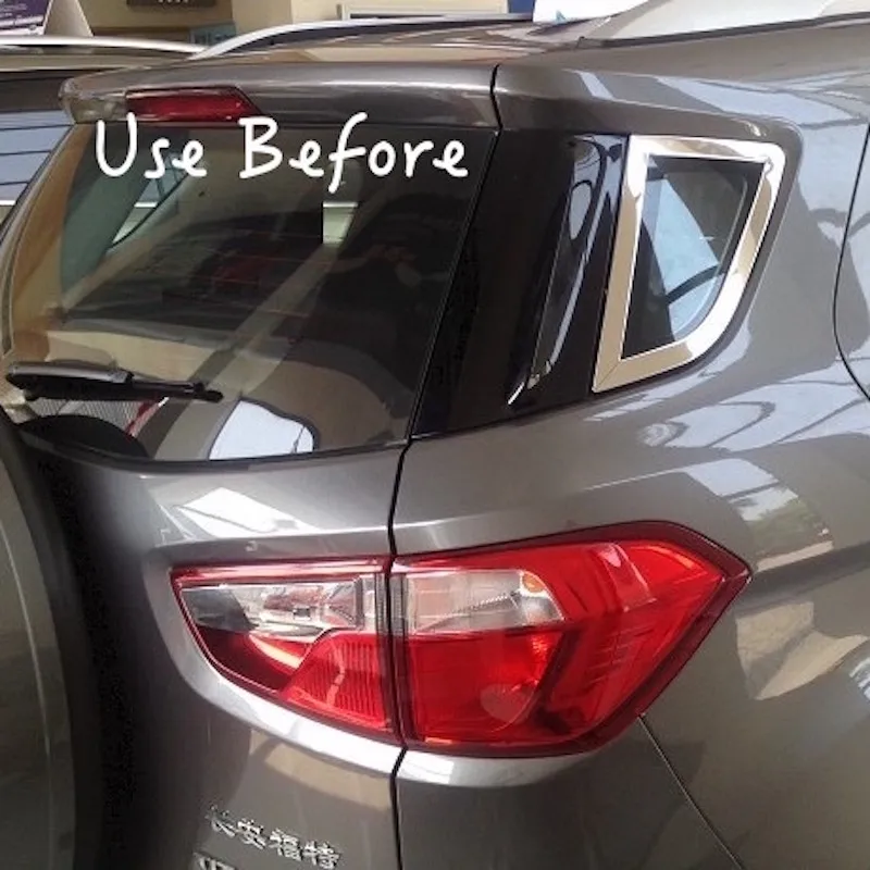 Для Ford Ecosport задние фонари Крышка отделка задний фонарь украшение 2013 до ABS хромированные аксессуары для стайлинга автомобилей