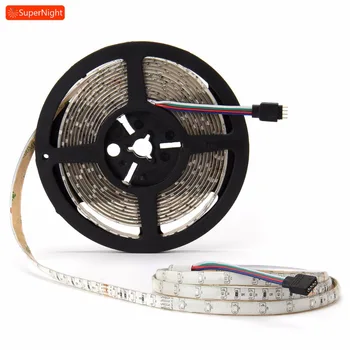 

RGB LED Strip Lights SMD 3528 5M 300LEDs DC 12V Waterproof Outdoor Flexible Lamp Band Fairy Light for Garden Street Decoration