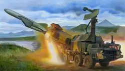 Военная пластиковая сборка модель 01035 1/35 русская 4K51 противоракетная ракета пусковая машина игрушка