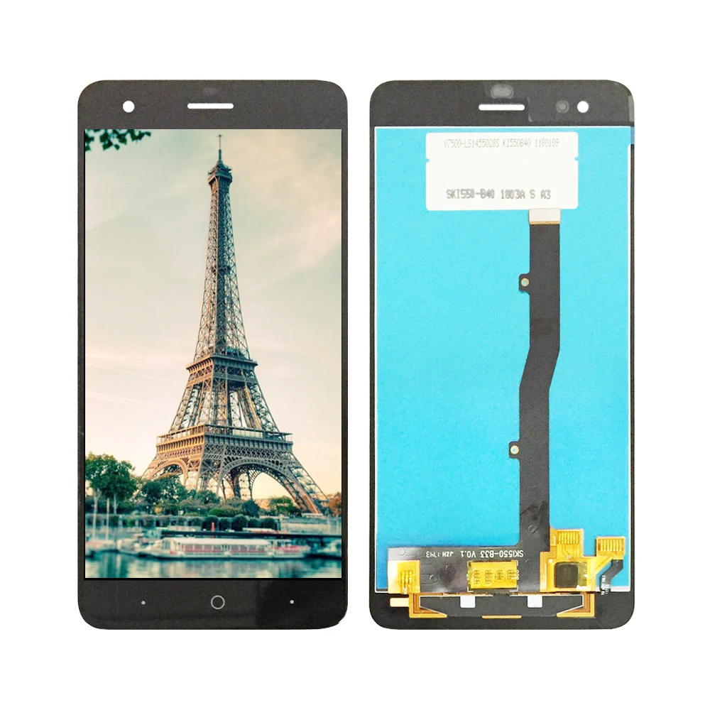 Для ZTE A6 Max мобильный телефон Touch Panel + ЖК дисплей 5 дюйма стеклянные линзы с