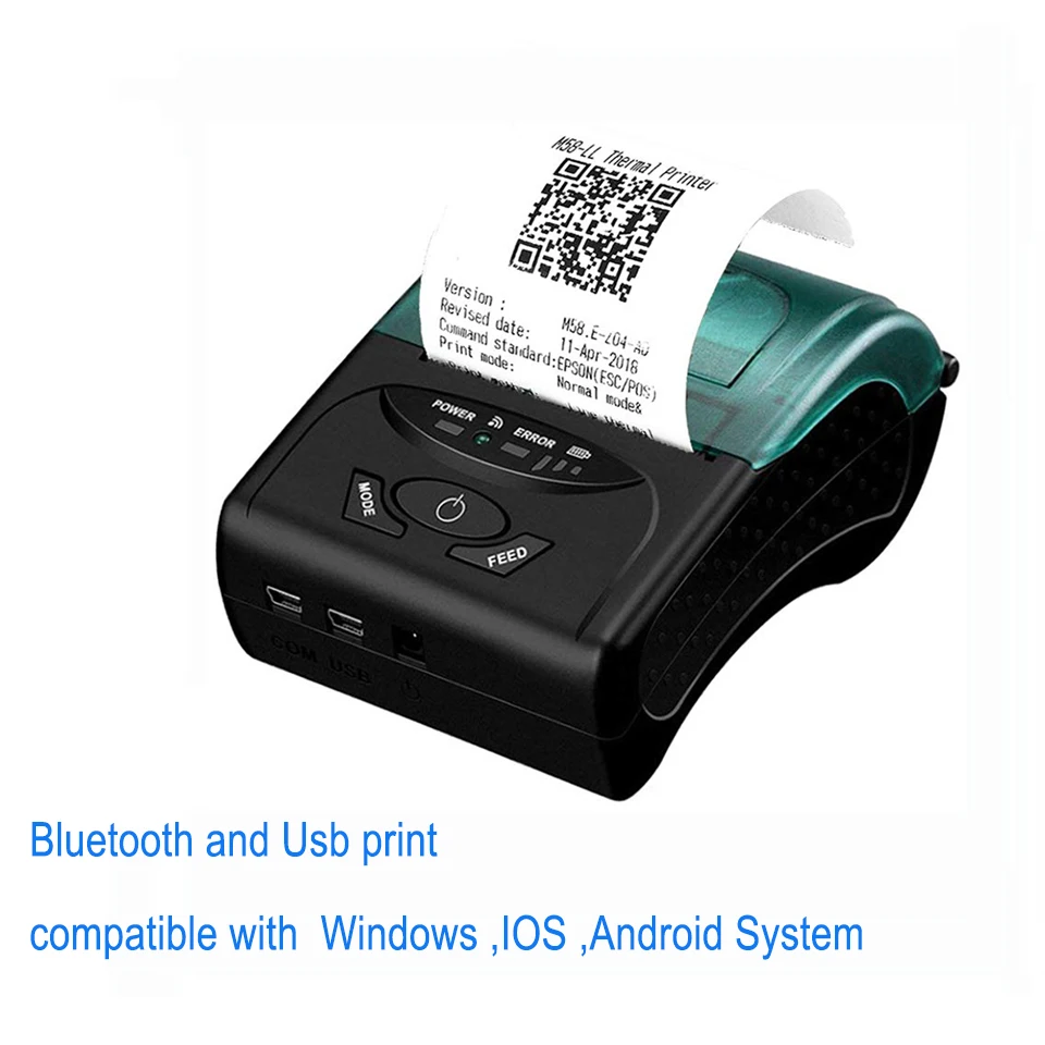IssyzonePOS USB بلوتوث PS232 الحرارية طابعة 58 مللي متر المحمول المحمولة طابعة دعم استلام الباركود الويب PDF الطباعة IMP027 IssyzonePOS USB بلوتوث PS232 الحرارية طابعة 58 مللي متر المحمول المحمولة طابعة دعم استلام الباركود الويب PDF الطباعة IMP027