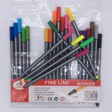 24 шт./компл. цветной крючок линия Настольный набор письменных принадлежностей для рисования товары для рукоделия для детей воды Цвет чертежный карандаш комплект акварельный карандаш