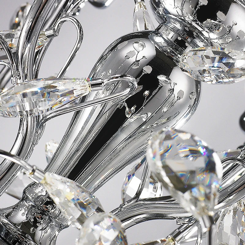 Люстра железные светильники для столовой Потолочная люстра спальни|crystal chandelier