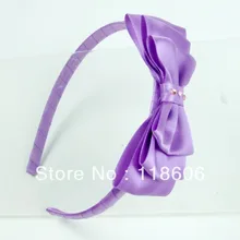 60 шт., Милая Лента для девочек, многослойная повязка на голову с бантом, Орхидея