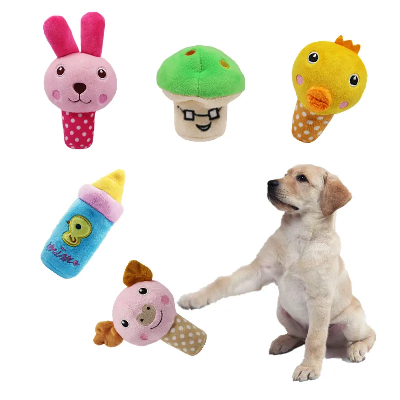 Buy 1pc Plush Dog Puppy Squeak Toy Pets Chew Training