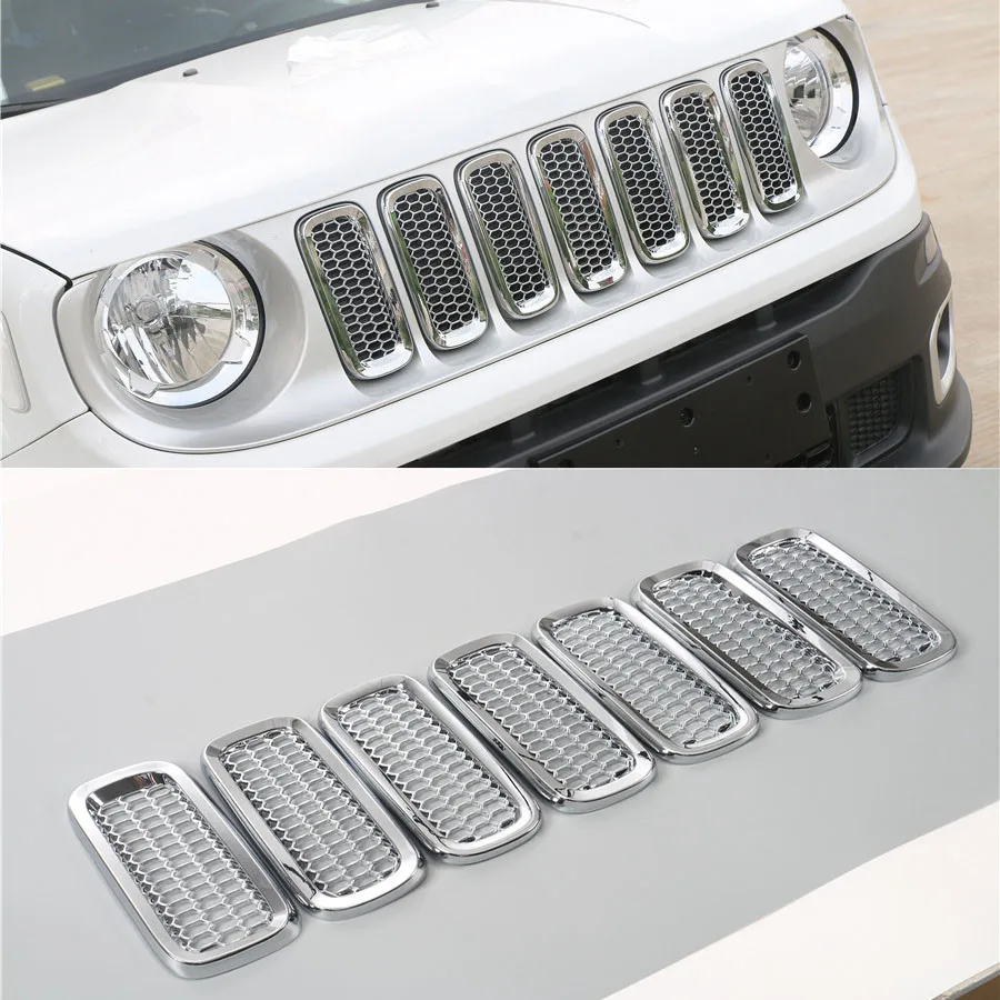 YAQUICKA For Jeep Renegade 2015 2016 ABS Exterior Car Styling Front