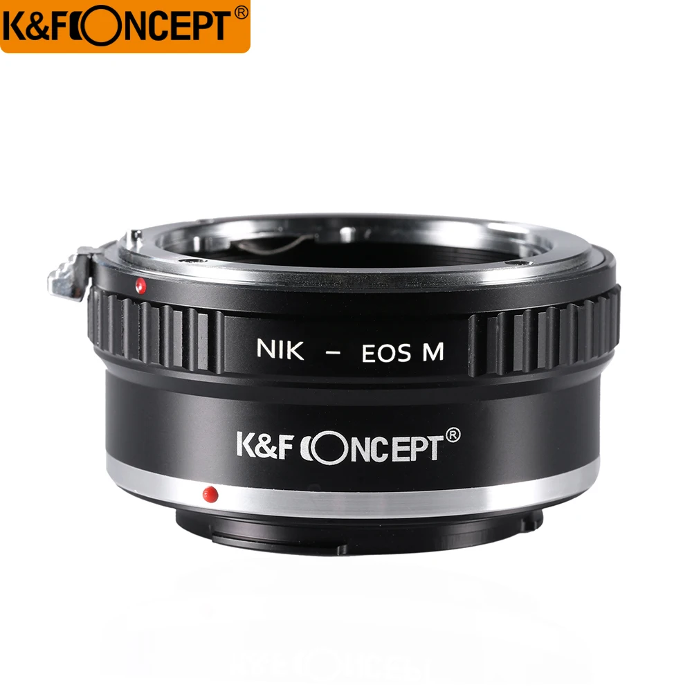 

K&F Concept Lens Mount Adapter for Nikon AI Lenses to the for Canon for EOS M Mirorless Camera Body