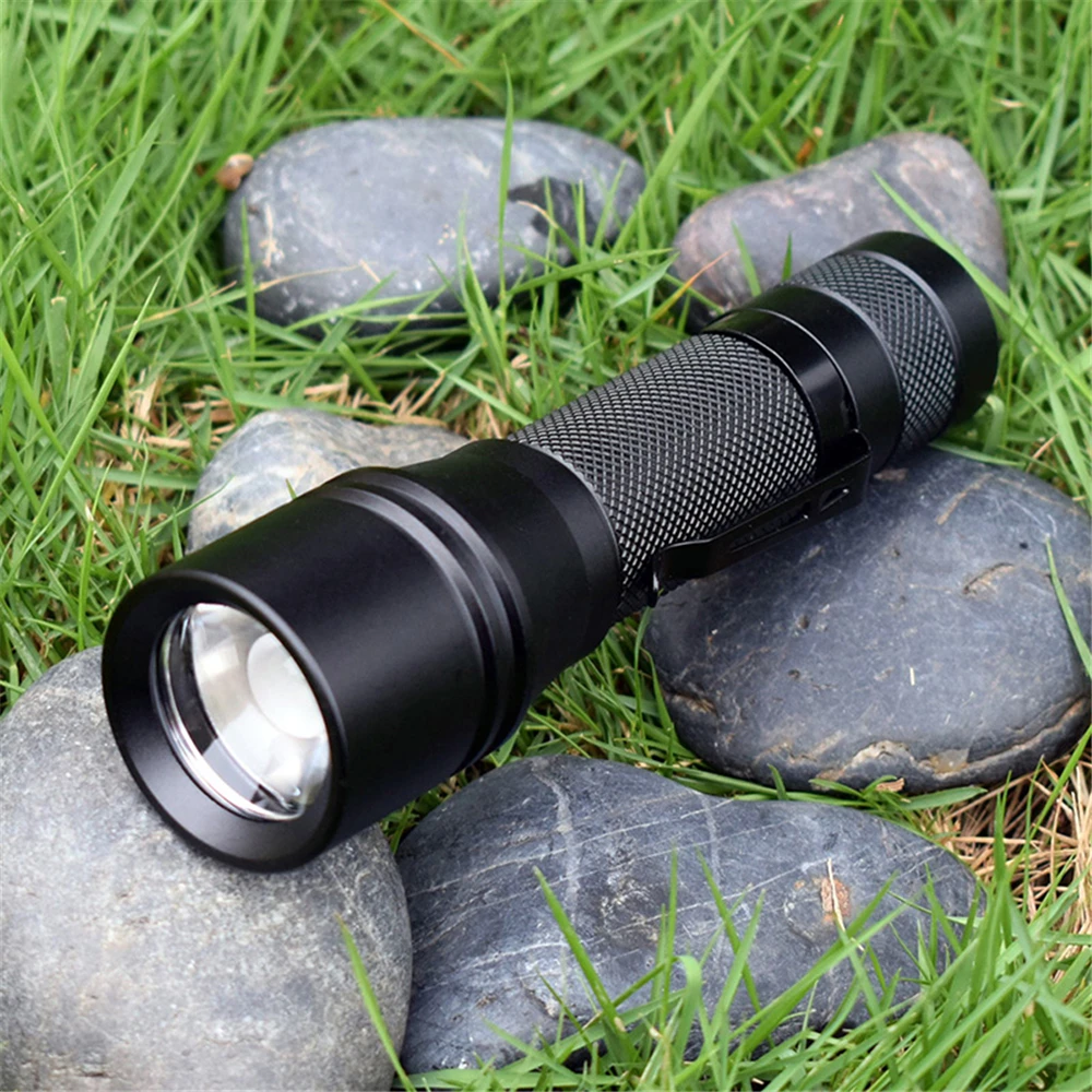 high powered flashlights BORUiT1000LM  T6 LED Flashlight High Power Torch 5-Mde Zoom Bicycle Light Powerful Lantern With 18650 Type-c Rechargeable Lamp pelican flashlights