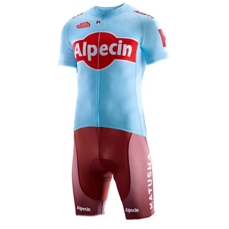 2019 профессиональная команда kalpecin красный цельный велосипедный Трикотажный
