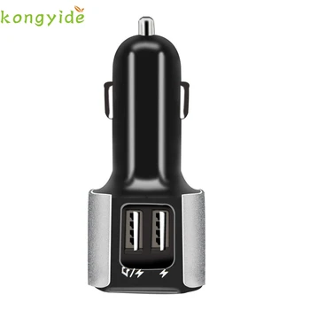 

KONGYIDE Car charger 5V/3.4A Bluetooth Car Kit Handsfree FM Transmitter Radio MP3 Player USB Charger for iPhone Samsung Huawei