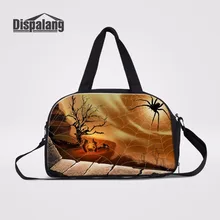 Dispalang паук Печать Холст Выходные Ночная сумка Многофункциональные дорожные сумки портативная дорожная Туристическая сумка для переноски