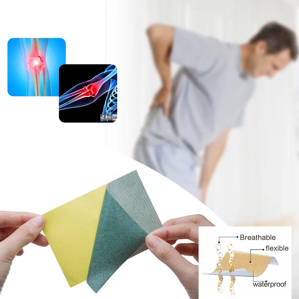 Sumifun 8Pcs/Bag Self-heating Green Plaster China Traditional Plaster Shen Nong Miao Cold Stick Pain Relief Patch C1446