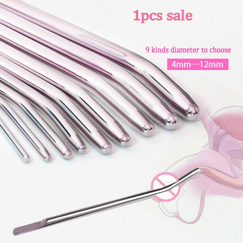 4-12mm stainless steel urethral sounds penis plug dick stimulator sounding sex toys for men,255mm long metal urethral dilators