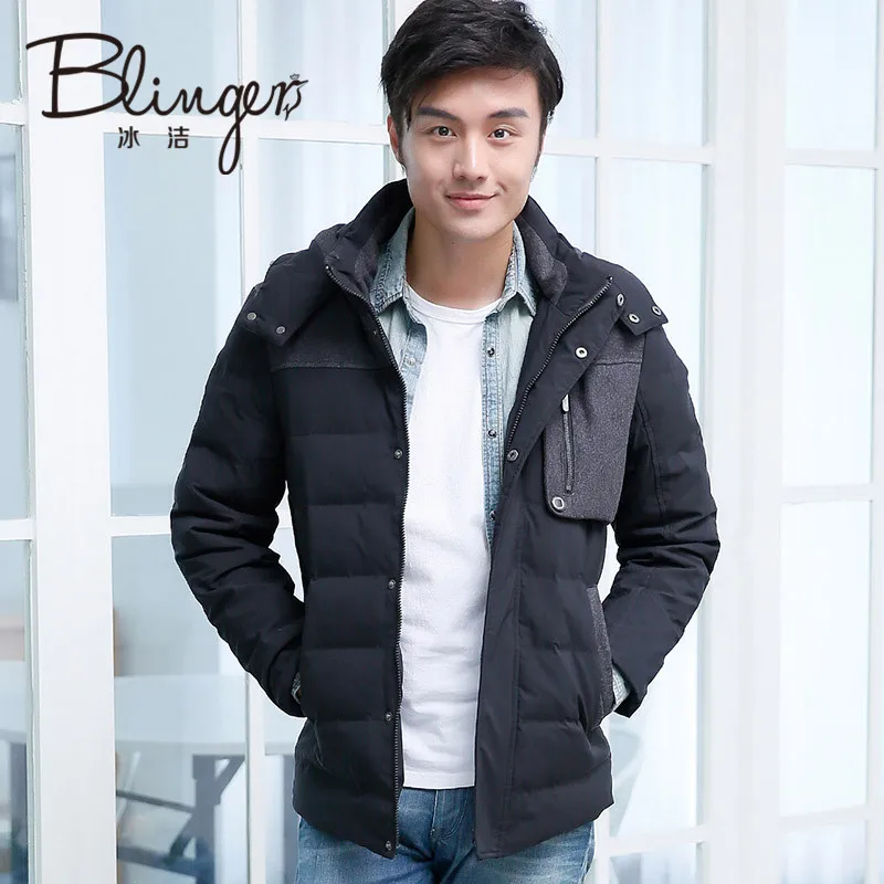 

BG winter down jacket men down coat warm early winter smart casual outwear fashion high quality J1601017