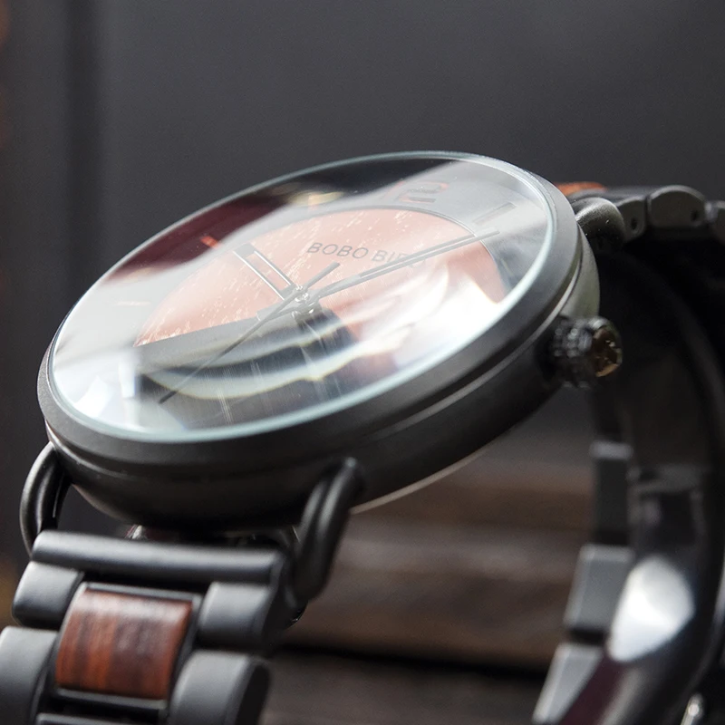 relogio masculino BOBO BIRD New Men Watch Luxury Stylish Wooden Timepieces Chronograph Military Qua