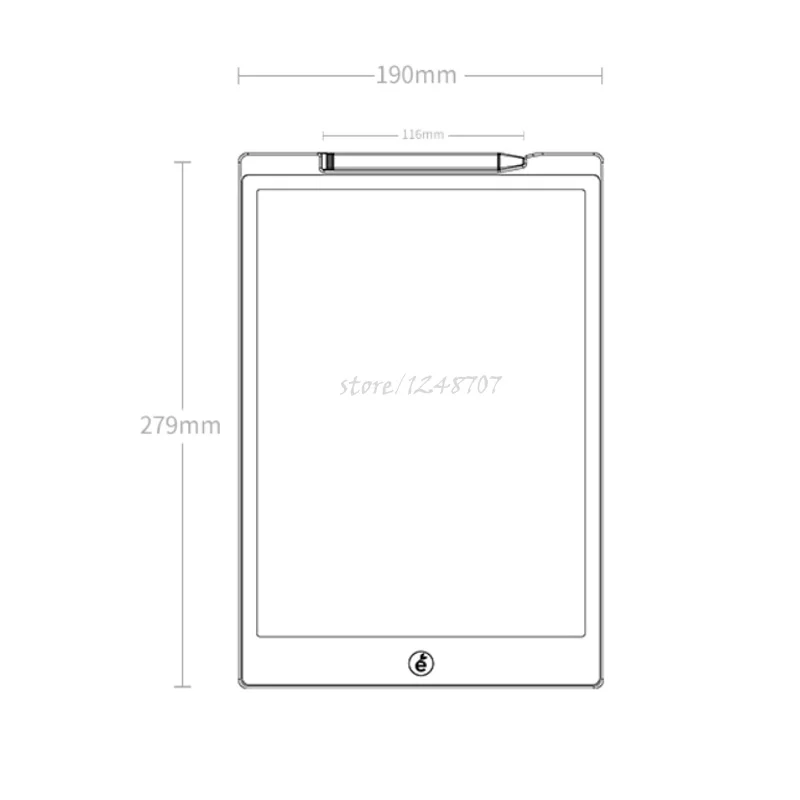 Xiaomi Wicue 12 дюймов ЖК-дисплей почерк доска для письма планшет цифровой рисунок Imagine pad расширение идея ручка для детей
