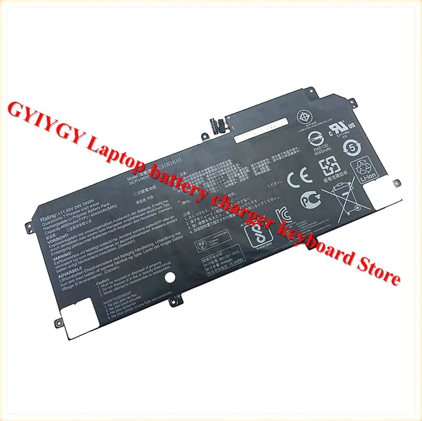 Аккумулятор для ноутбука Asus C31N1610 [11 55 V 54Wh 4545mAh] ZenBook UX330 U3000C UX330CA UX330UA Series Notebook 0B200-02090
