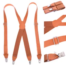 4 зажима для взрослых кожаные подтяжки с пряжкой для мужчин и женщин рубашка оставайтесь запорные зажимы подтяжки регулируемые брюки ремень держатель подвязки