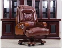 Large chairs. Leather boss chair. Massage can lie lifting household computer chair swivel chair