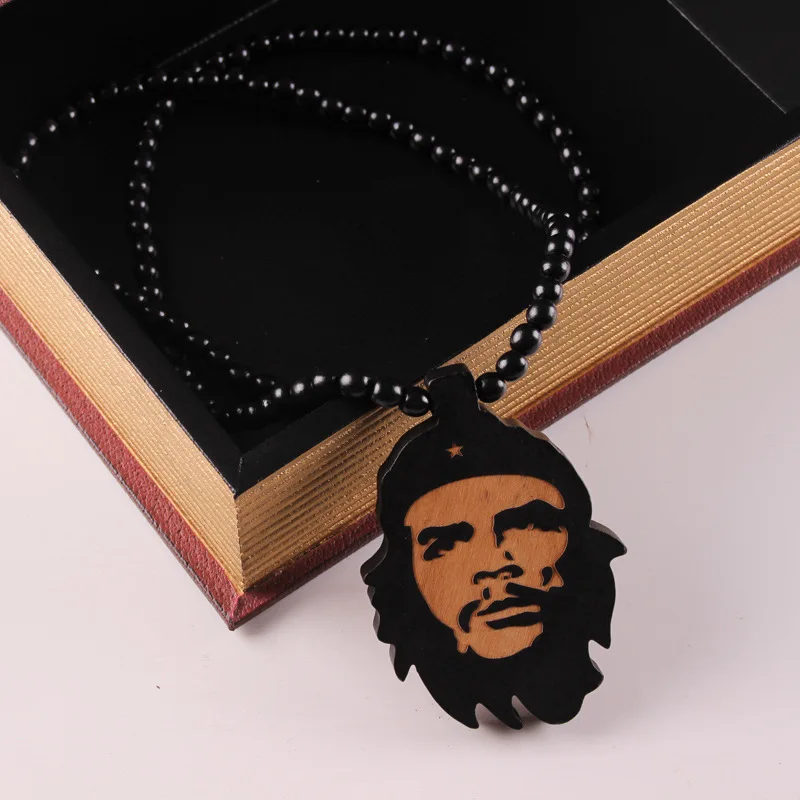 Стиль хип хоп Che Guevara деревянная подвеска для ожерелья рекламный