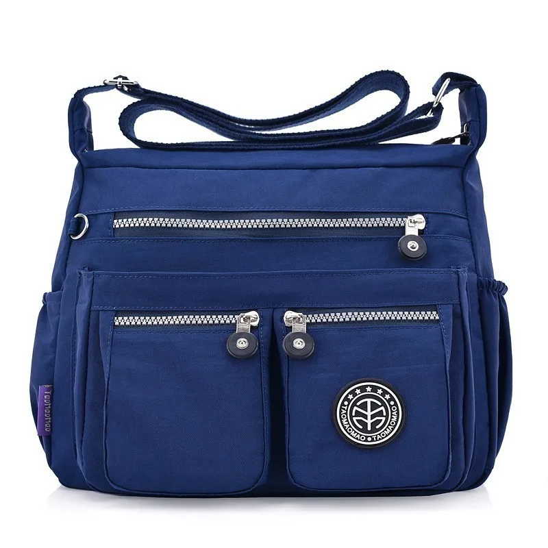 Herald модные женские сумки-мессенджеры Нейлоновые женские сумки через плечо сумки известных брендов дизайнерские женские сумки через плечо Bolsa sac - Цвет: blue
