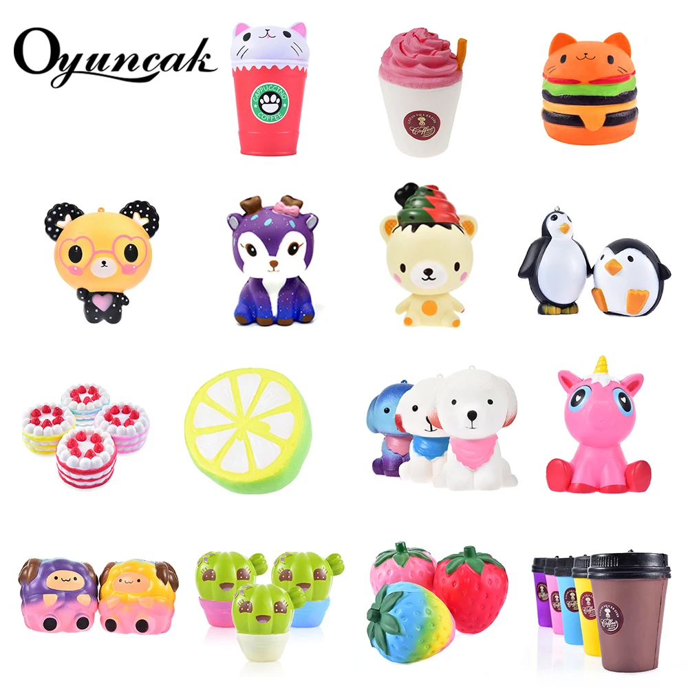 

Oyuncak Squishy Animals Squishe Cat Novelty Gag Toys Popular Toy Squeeze Jumbo Gags Practical Jokes Donut Fun Stress Relief Toys