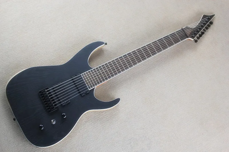 

Top Custom Manufactory One Piece Maple Neck Ash Body Matte Black Blackmachine B2 Special 8 String Electric Guitar -2015-625