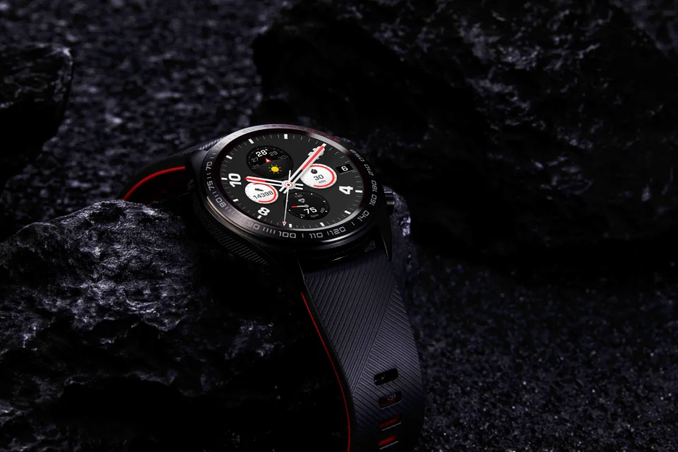 Новейший huawei honor watch magic smartwatch 1,2 дюймов AMOLED сенсорный экран heartrate мониторинг BT4.2 BLE gps 5ATM водонепроницаемый