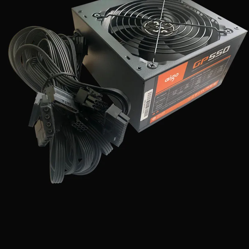 Aigo GP550 Active Power 80PLUS BRONZE Desktop Power Supply E-sports Rated 550W maximum power 800W.computer power supply