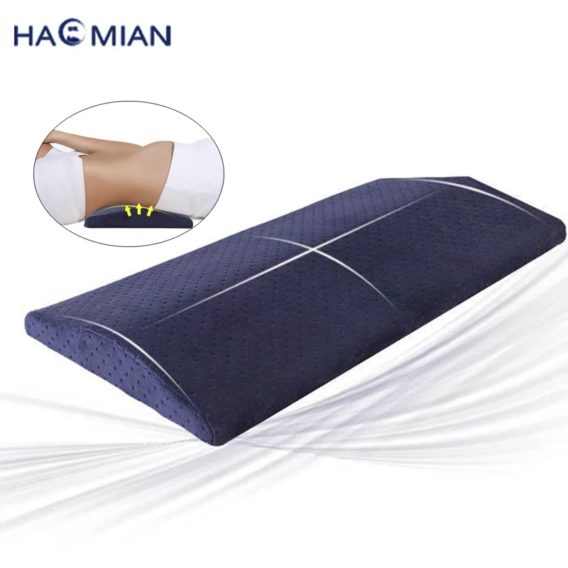 L016-Memory Cotton Lumbar Legs Pillow Triangle Sleeping Waist Back Support Cushion Pad Pregnant Pillow Cervical Protect Bedding (1)