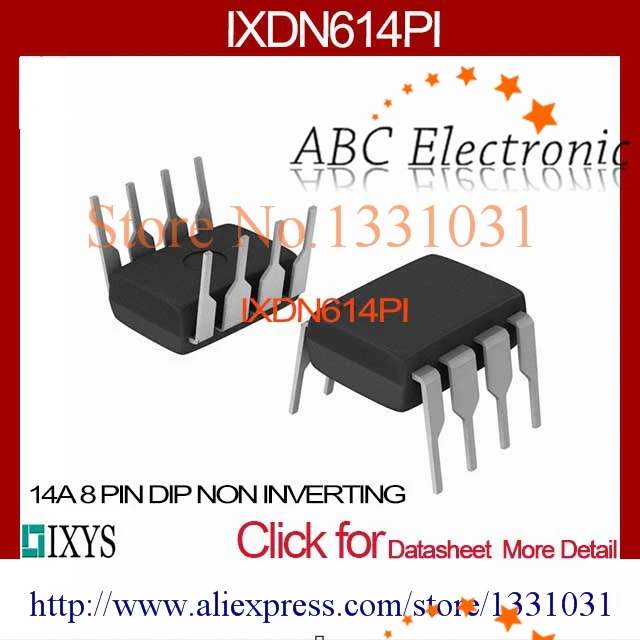 IXDN614PI 14A 8 PIN DIP NON INVERTING 614 IXDN614 IXDN614P 614P N614 | Электронные компоненты и принадлежности