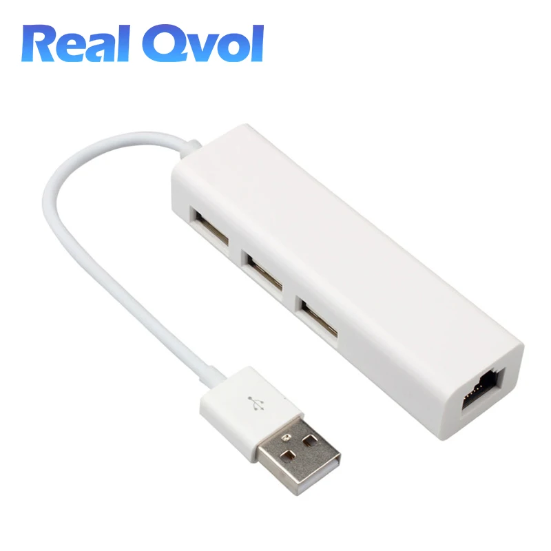 

USB 2.0 Multi-function LAN Adapter RJ45 Network Fast Ethernet 3 Port USB HUB for Windows XP/Win7/Win8/Win10/Android