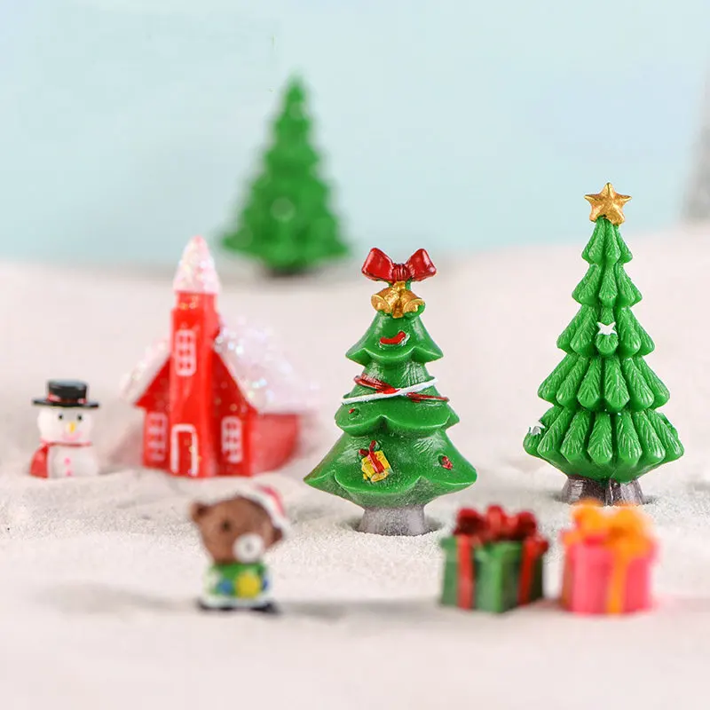 1 Pcs Cute Mini Christmas Tree Rainbow Unicorn Snowflake Duck Fairy Garden Plant Resin Craft Miniature Ornament Gift Decoration Buy At The Price Of 0 31 In Aliexpress Com Imall Com