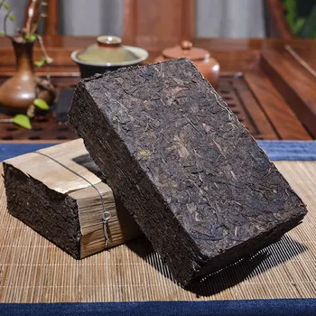 

1990 China Yunnan pu'er tea 500g tea Green food Health Care Tea Brick For Weight Lose Tea