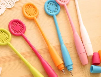 

creative pretty Flexible racket ballpoint pen student stationery prize pen office writing children gift 30pc/lot
