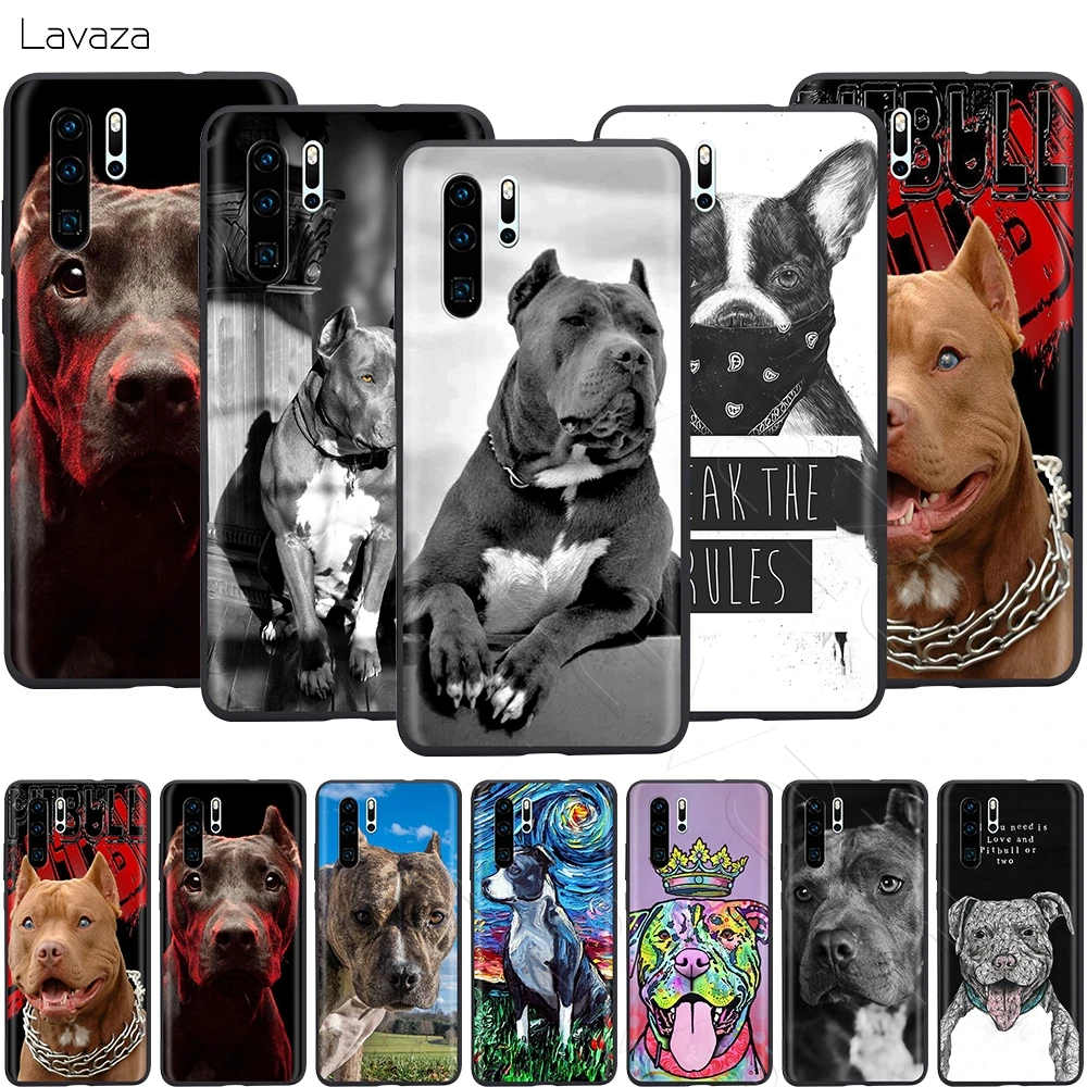 Lavaza Pit Bull Lovely Pet Dog Pitbull Case for Huawei Mate Y7 Y9 P8 P9 P10 P20 P30 P40 Max Lite Pro P Smart Mini |