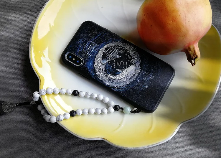 X Story of Yanxi Дворцовая картина маслом китайский Ретро Тотем выступающий рельеф чехол для Iphone XS MAX XR X чехол для 6 6 S 7 8 PLUS