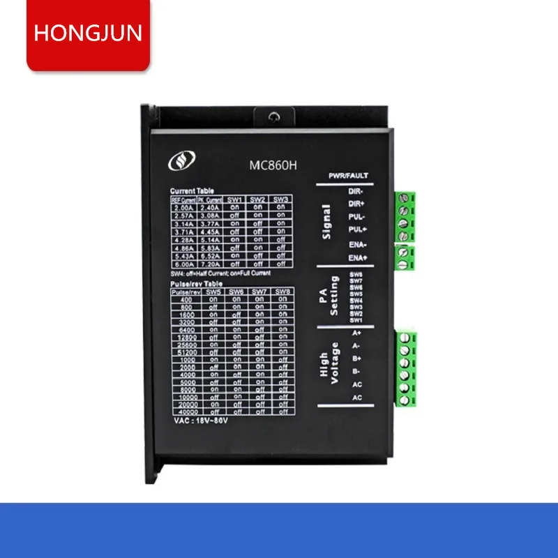 

2 Phase AC / DC 7.2A nema34 Digital Stepper Motor Driver MC860H