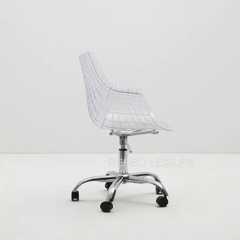 Transparent Modern Design Plastic Swivel Office Computer Chair 5 Wheel Plastic Shell Office Chair Swivel Gas Lift Clear Chair Aliexpress