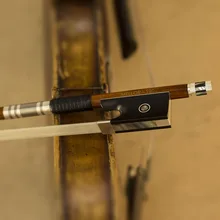 4/4 размер серебряный Пернамбуку Скрипка бант из натурального конского волоса мастер-мейкер удивительный тон меллор сольный уровень S20 части скрипки аксессуары