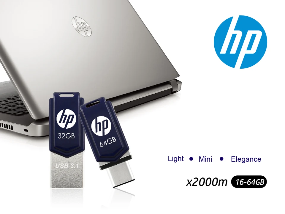 Флешка Hp mini usb flash drive 3.0 32 ГБ pen drive 16 ГБ usb 3.1 флэш-накопитель Типа С Двойной Pen Drives 16 ГБ 32 ГБ memory stick для Смартфонов флешка 32 гб