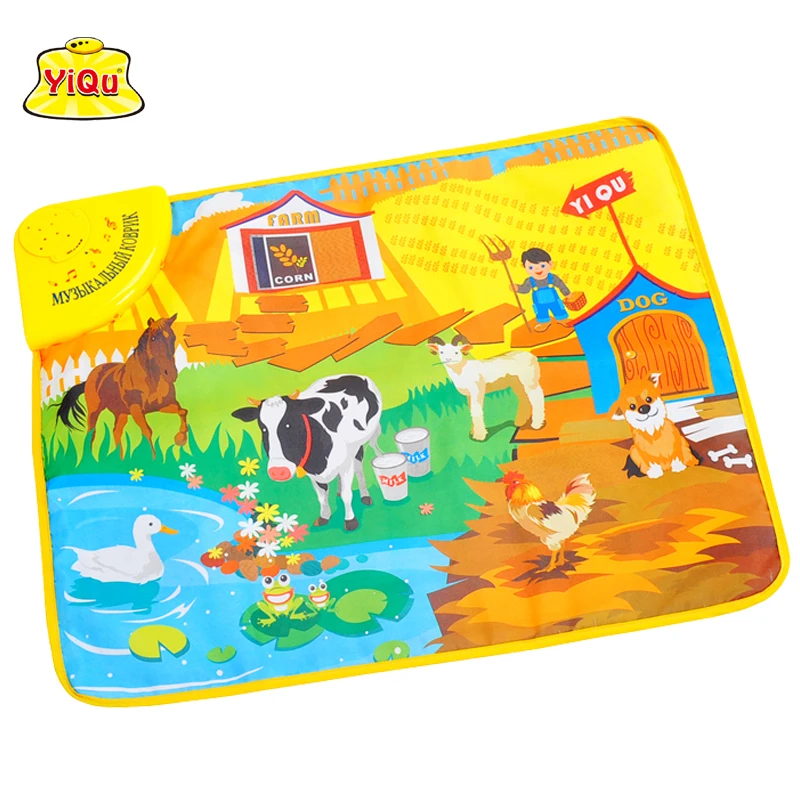 Russian Animal soft musical floor mat farm animal sound safe for kids ...