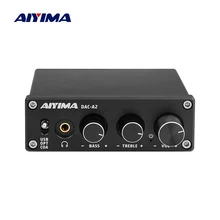 AIYIMA البسيطة ايفي 2.0 الرقمية محلل شفرة سمعي USB DAC مضخم ضوت سماعات الأذن 24Bit 96KHz المدخلات USB/محوري/البصرية الناتج RCA أمبير DC5V