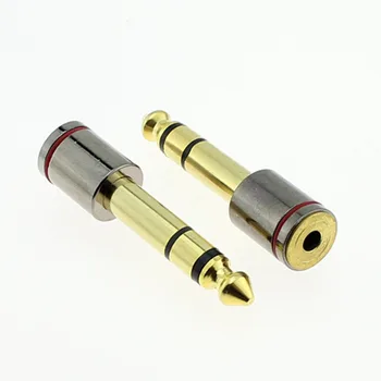 

The revolution of 6.35 mm to 3.5 mm female plug The headset microphone audio adapter stereo
