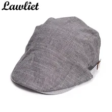 Lawliet берет унисекс шапки мужские женские льняные хлопковые шапки всесезонные Duckbill Ivy шлемы для водителя T262