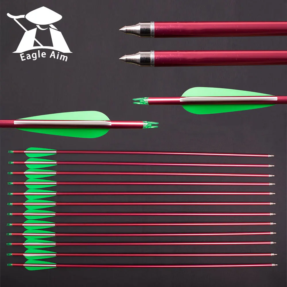 

Hunting Compound Bow Archery Bolts 6/12PCS Aluminum shaft Arrow 30 Inches Replace Arrows Head