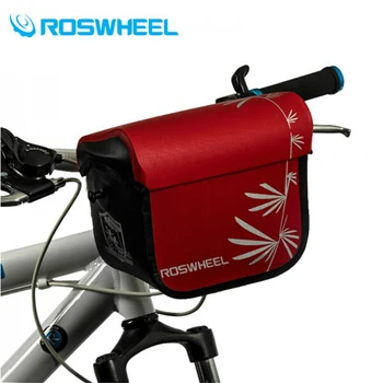 

ROSWHEEL 3L Full Waterproof Bicycle Basket Cycling Front Tube Pocket MTB Bike Handlebar Camera Bag With Shoulder Strap