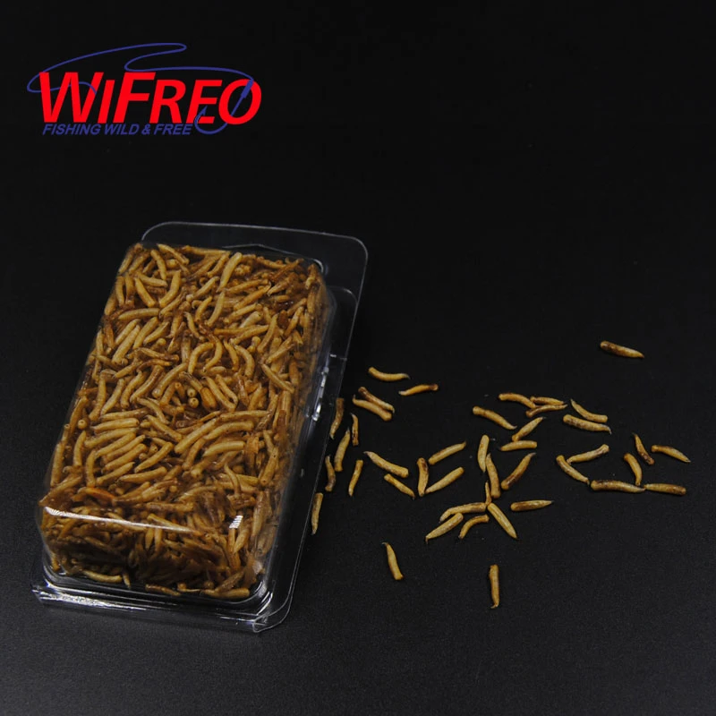 1 Pack Clean Dry Maggots For Fishing / High Protein Nutritious Fish